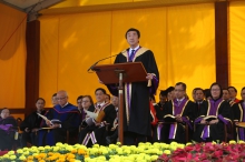 Prof. Joseph Sung, CUHK Vice-Chancellor delivers an address.