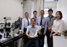 Professor Kwok-fai Lau, School of Life Sciences, CUHK (front) and his team members (from left, back row): Professor Jacky Ngo, Professor Alex Koon, Professor Edwin Chan, Mr. Ray Chan, and Dr. Wen Li.