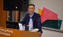 Prof. Carlos Lo, Department Chairman of the Department of Government and Public Administration of CUHK, delivers a keynote speech.