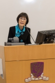 Prof. Fanny Cheung, Pro-Vice-Chancellor and Vice-President of CUHK, introduces the speaker