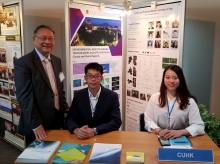 Professor Lin Hui, Principal of the internship programme and the interns attend the third Ministerial Conference on Space Applications for Sustainable Development in Asia and the Pacific.