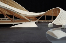 Post-digital Timber Architecture: Expanding Catenary Structure