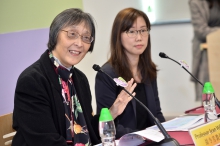 Prof. Jean WOO (left) states that strategies which can help prevent or delay the onset of frailty are important in an ageing population. Frailty prevention trainings can be developed and implemented in community elderly centres to reduce frailty in the community.