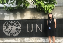 Bonnie Lee, a Scholarship recipient was selected by an internship programme organised by the United Nations with the University’s recommendation and was given an internship place at a local institution in Vietnam.