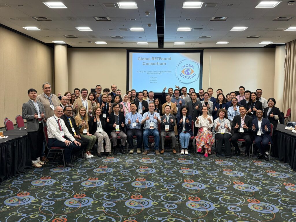 The "Global RETFound" initiative represents one of the largest medical AI collaborations ever undertaken. It has secured collaborations with over 100 study groups across more than 65 countries, using over 100 million colour fundus photographs to advance medical innovations worldwide.