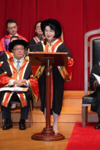 蔡關頴琴女士致謝辭
