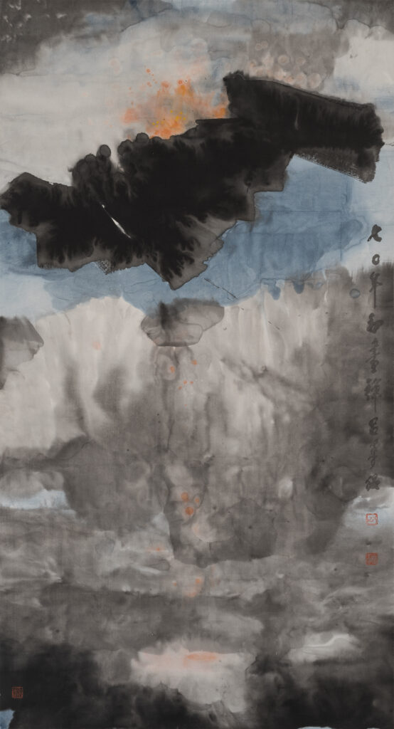 呂壽琨《禪荷》（1970）<br />
中大文物館藏