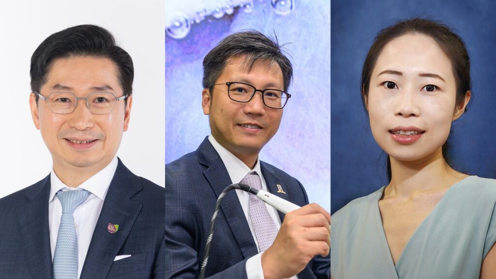 （左起）趙偉仁教授、郭嘉威教授、盧怡君教授