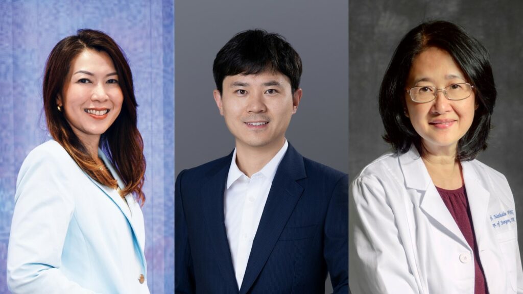 （左起）黃秀娟教授、任偉教授、王昭春教授