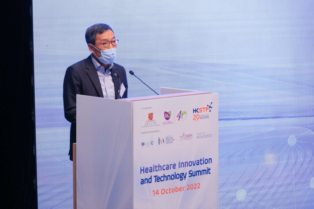 Mr. Albert Wong, CEO of HKSTP, says he is honoured to take part in the celebration of the 40th anniversary of CU Medicine and that HKSTP has been propelling success for 20 years and established as the city’s leading research and development (R&D) hub with over 1,100 tech companies and more than 11,000 research professionals.