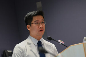 Dr Kevin Lim reminds patients to persistently monitor their lipid level to lower the risk of cardiac events after surgery.