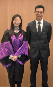 楊宏峰教授（右）及研究團隊成員、地球與環境科學系博士後研究員姚素麗博士