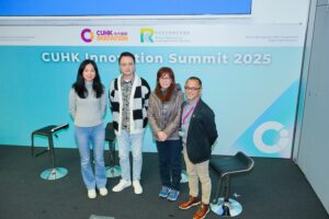 Panel discussion “From Lab to Market: Insights on RAISe+ Application”: (From left) Professor Zhao Ni, Professor Francis KL Chan, Professor Barbara Chan, and Dr Victor Lau