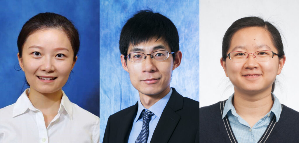 (From left) Professor Duan Liting, Professor Zhou Renjie and Professor Chen Sijie.