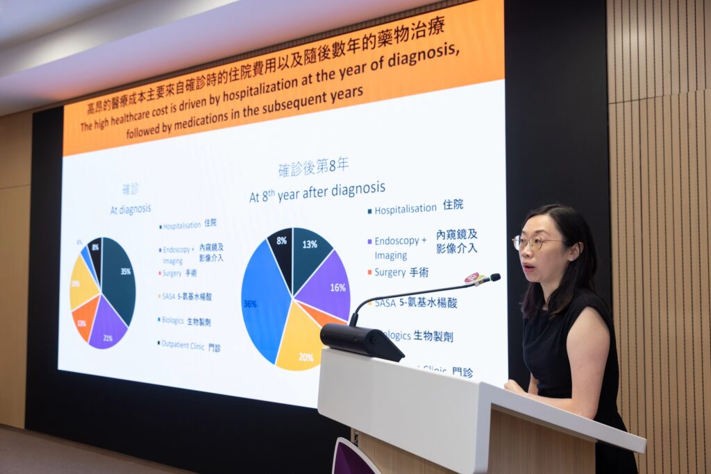 麥醫生表示每名炎症性腸病患者的年度醫療開支是糖尿病患者的兩倍，累計醫療開支將極為高昂。