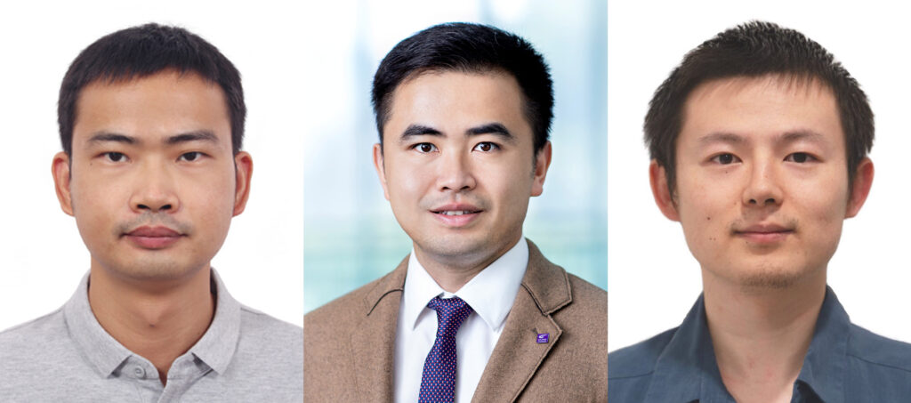 (From left) Professor Wang Wuming, Professor Wu Jing, and Professor Yan Yangqian