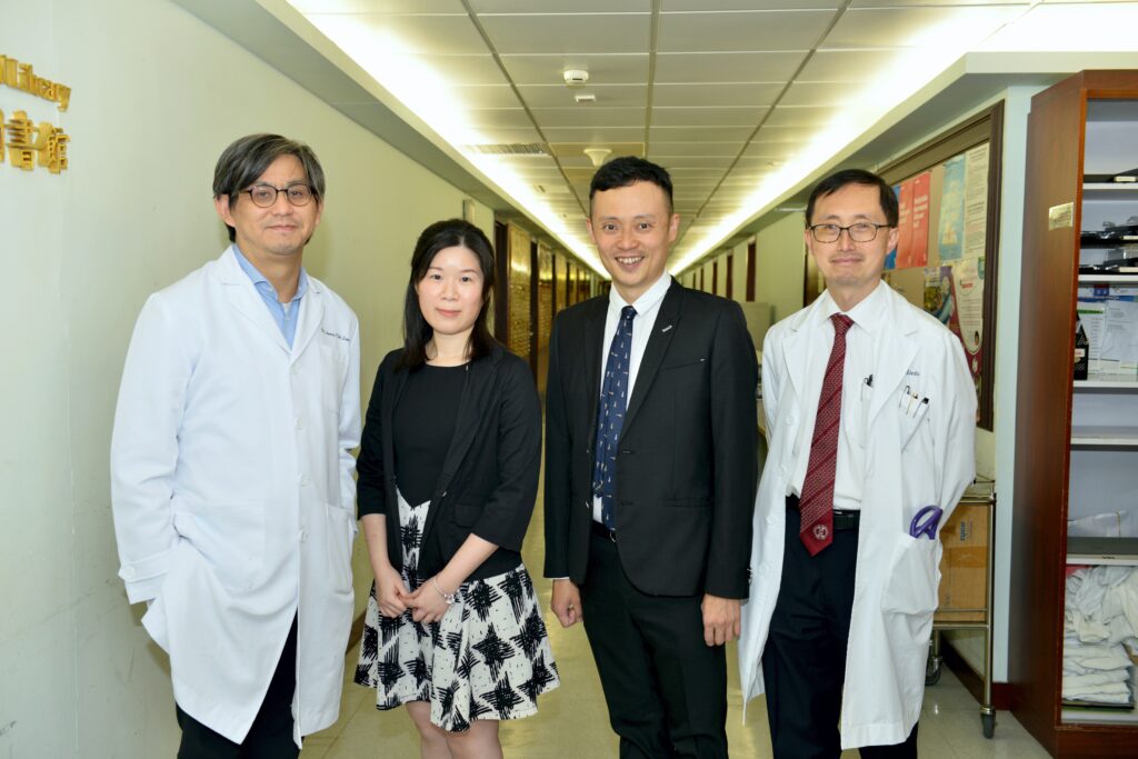 劉潤皇教授、陳嘉穎博士、蔡宗衡教授、司徒卓俊教授。（左起）
