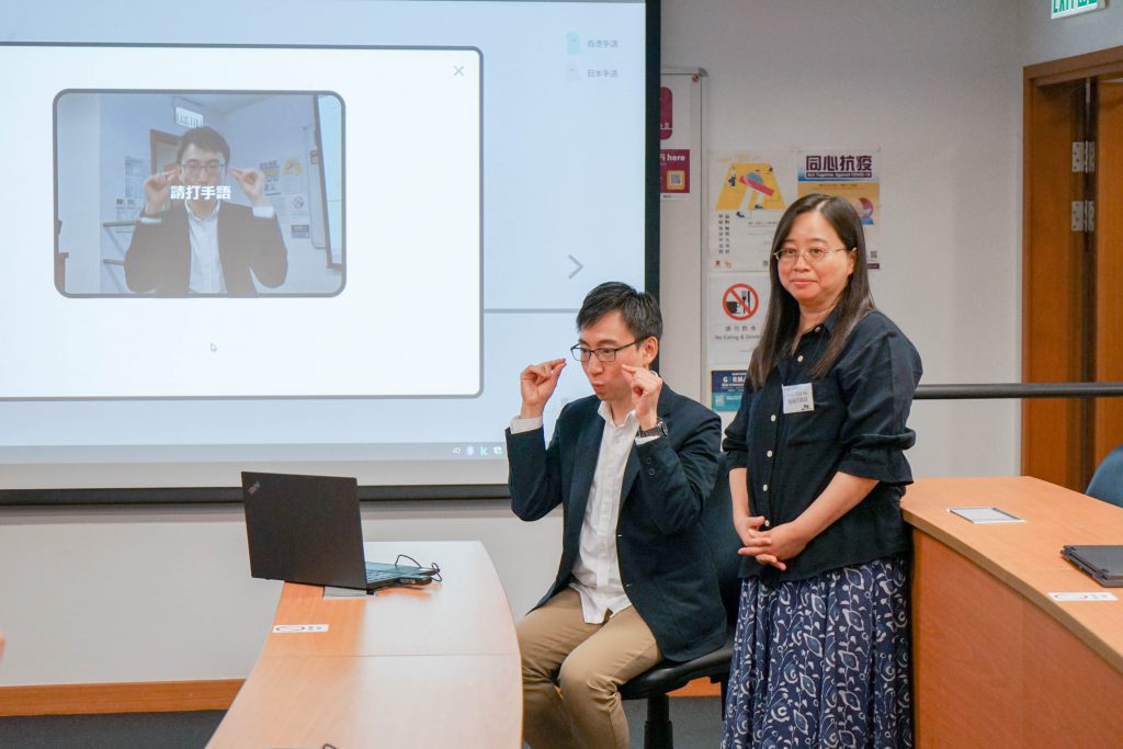 Mr. CHENG said that SignTown requires ordinary computer or laptops webcam to detect a three-dimensional sign language, including phonetic features like handshapes, orientations, and movements.