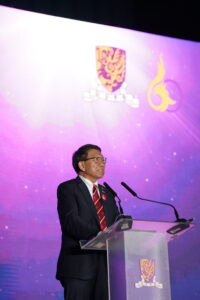 Professor Rocky S. Tuan, President and Vice-Chancellor of CUHK delivers an address.