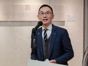 中大善衡書院院長莫仲棠教授致辭。