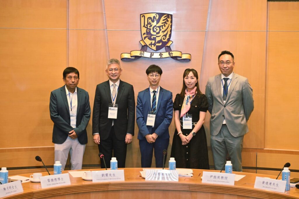 From left: Dr Lobo Louie Hung-tak, Senior Lecturer in the Department of Health and Physical Education at The Education University of Hong Kong; Mr Raistlin Lau Chun, JP, Under Secretary for Culture, Sports and Tourism in the Hong Kong government; Professor Anthony Fung Ying-him, CUHK’s Dean of Social Science and Director of HKIAPS; Professor Lisa Wan Chun-ying, Associate Professor in CUHK’s School of Hotel and Tourism Management; and Mr Jason Wong Chun-tat, Executive Director of the Hong Thai Enterprises Company Limited