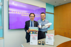 A research team from CUHK, led by Professor Liao Wei-Hsin (left), Choh-Ming Li Professor of Mechanical and Automation Engineering and Dr Li Xin (right) from the Department of Mechanical and Automation Engineering, has developed two pioneering innovations: a battery-free wireless keyboard and a batteryless smart insole for gait monitoring. They recently received international recognition at the 50th IEIG, winning a Gold Medal With Congratulations of the Jury and a Bronze Medal respectively.
