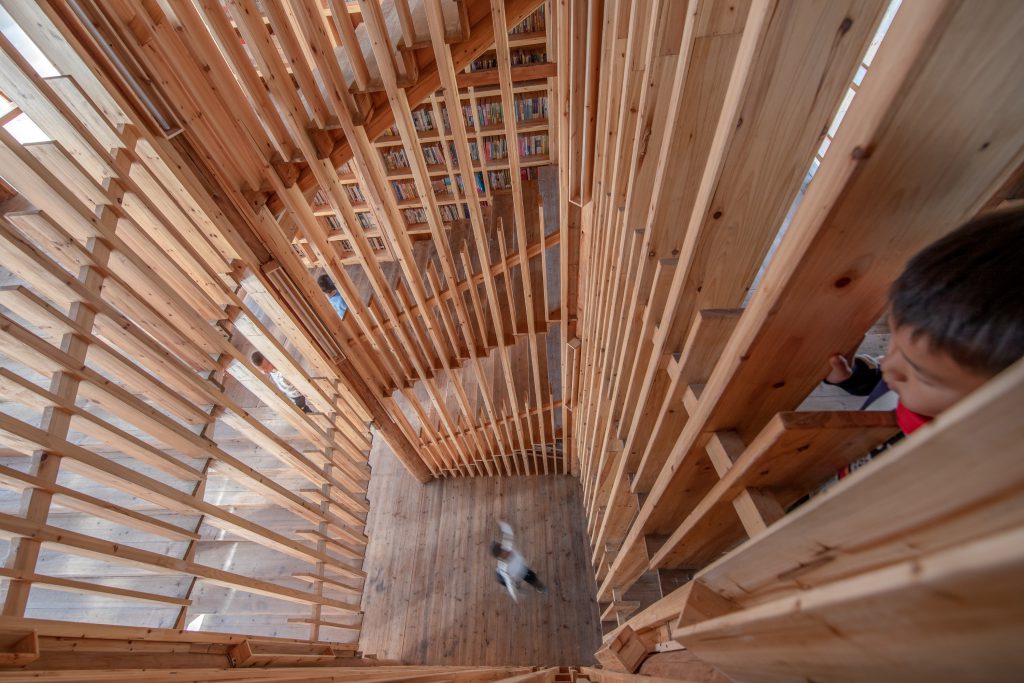 Spiral Staircase Lightwell © Zhao Sai